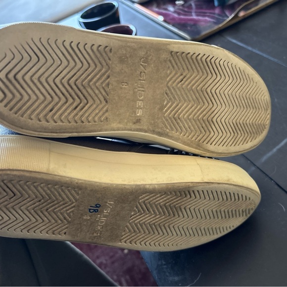 J Slides Aztec Winnie Platform Tassel Sneaker Loafer Leather Slip On Pewter 8 - Picture 4 of 6